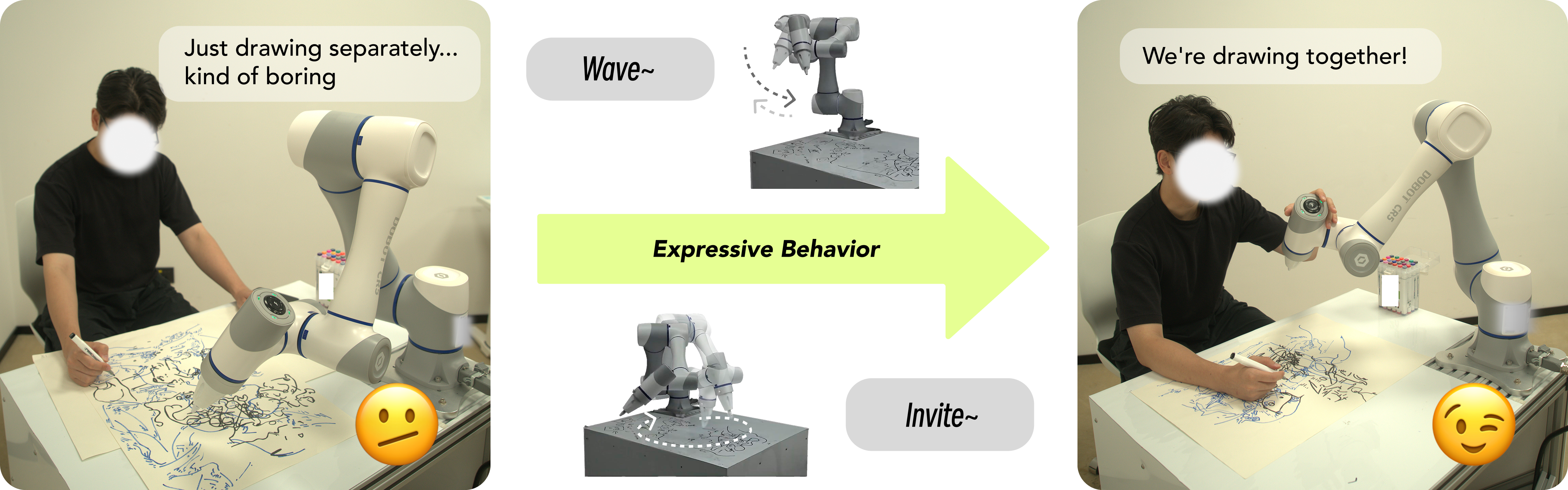 Robot expressive collaboration teaser